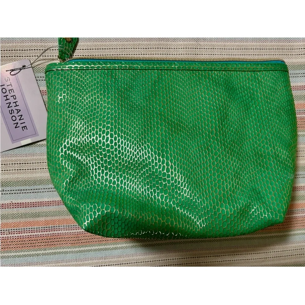 Stephanie Johnson Vibrant Green Cosmetic Bag